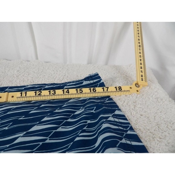 Land's End Men's Blue Geometric Polyester Swim Trunks Board Shorts Size L 36-38 - Picture 6 of 8